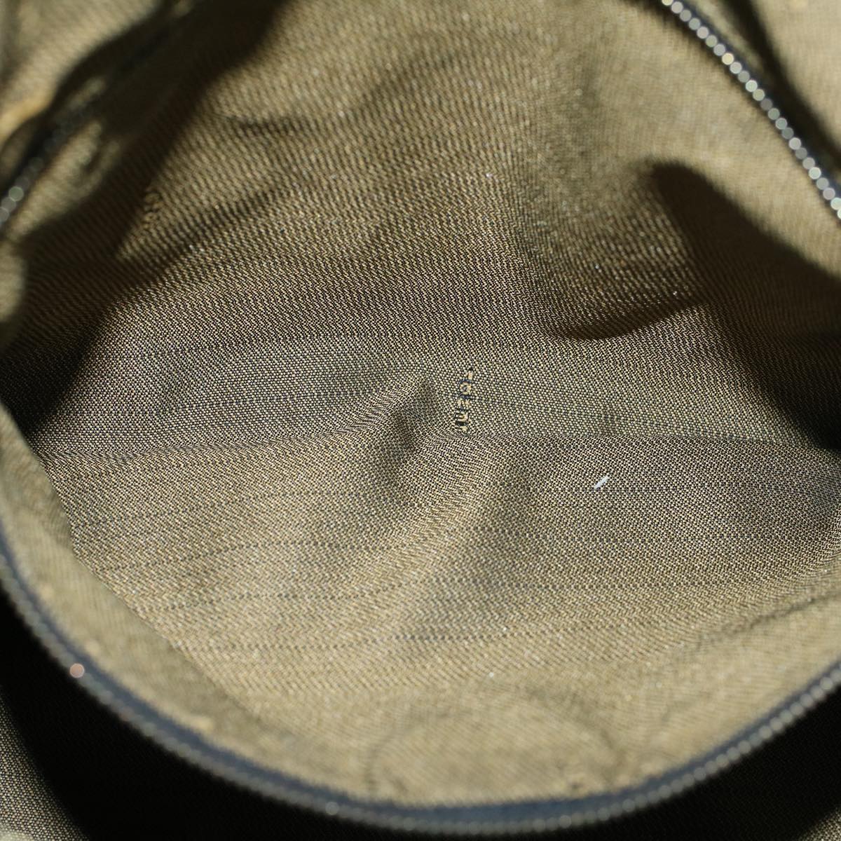 FENDI Zucca Canvas Hand Bag Black Brown bs9136