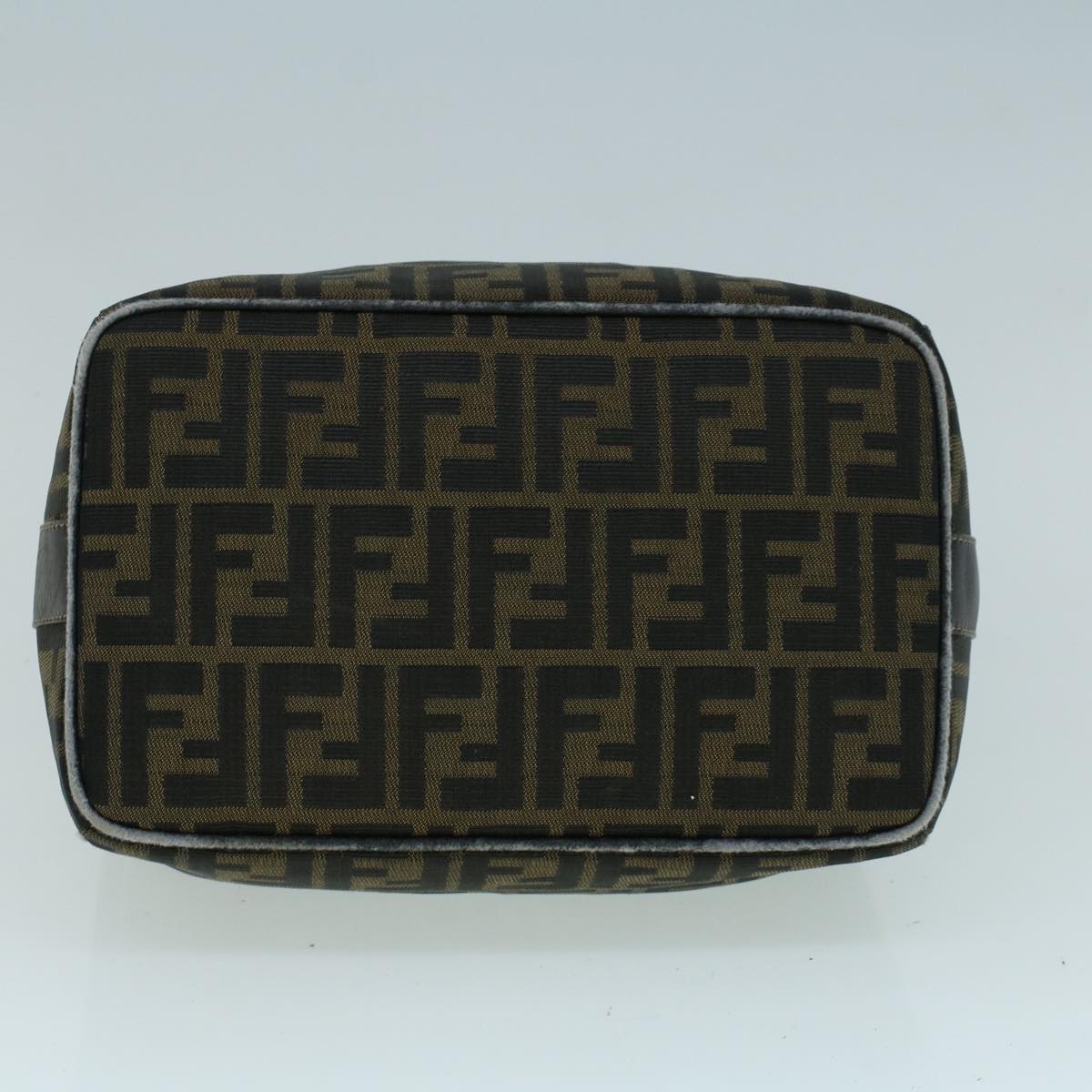 FENDI Zucca Canvas Hand Bag Black Brown bs9136