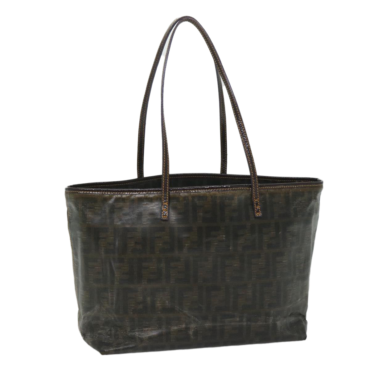 FENDI Zucca Canvas Tote Bag Brown bs9220