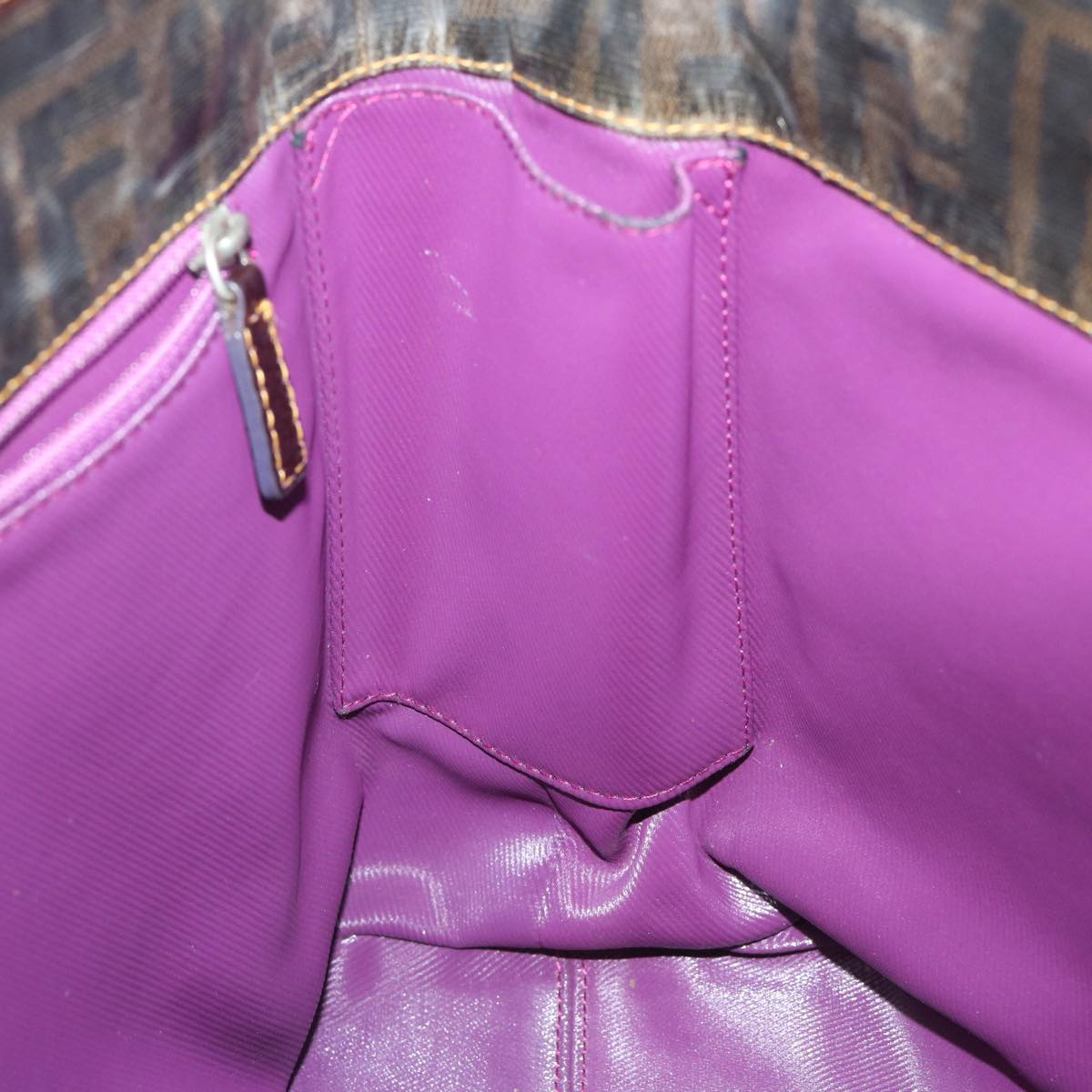 FENDI Zucca Canvas Tote Bag Brown bs9220