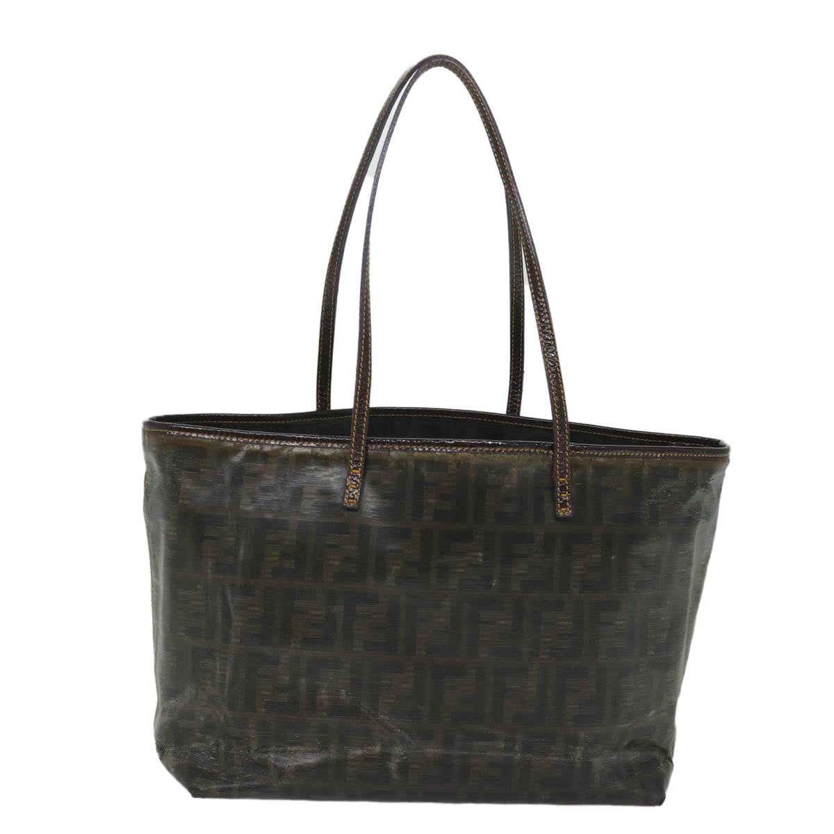 FENDI Zucca Canvas Tote Bag Brown bs9220