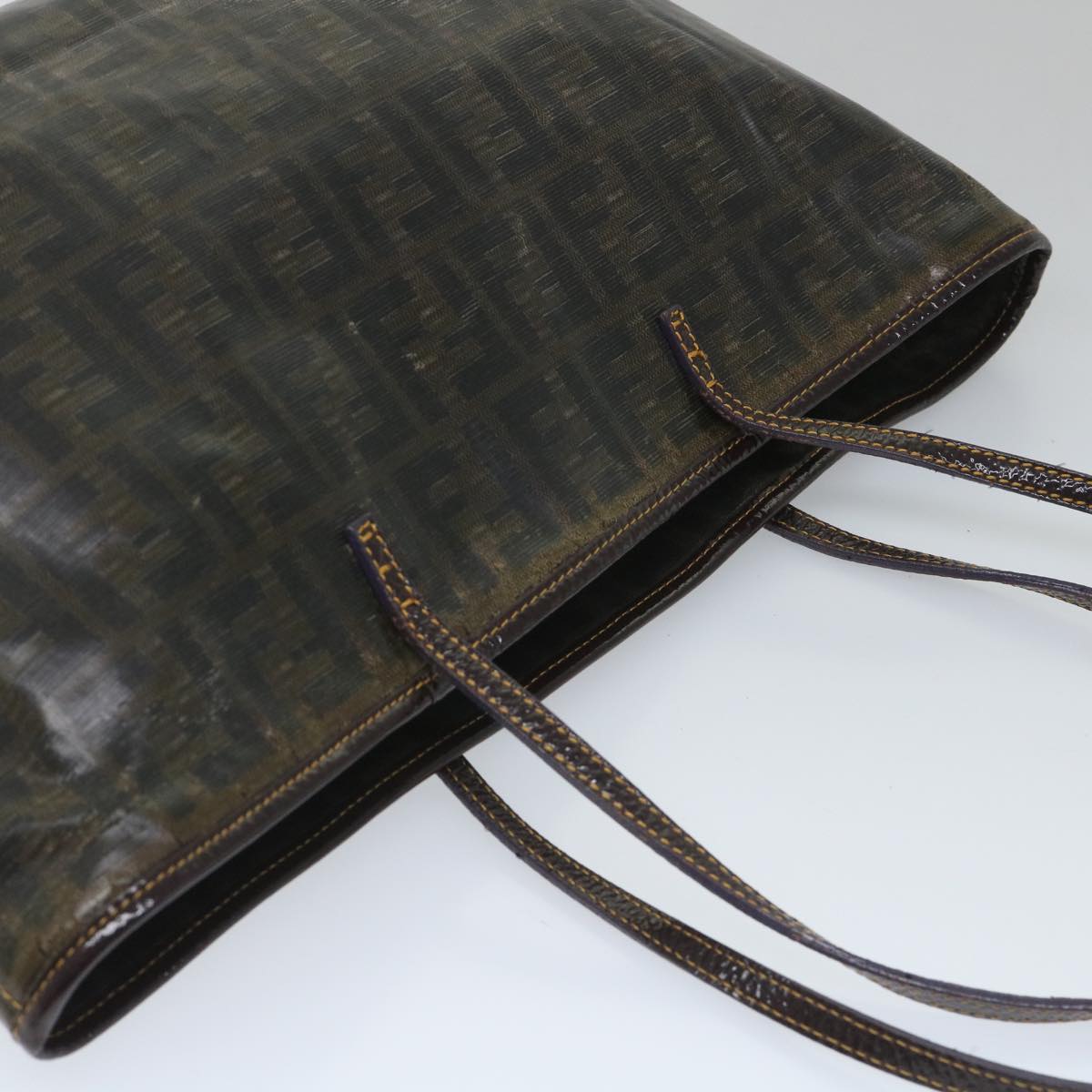 FENDI Zucca Canvas Tote Bag Brown bs9220