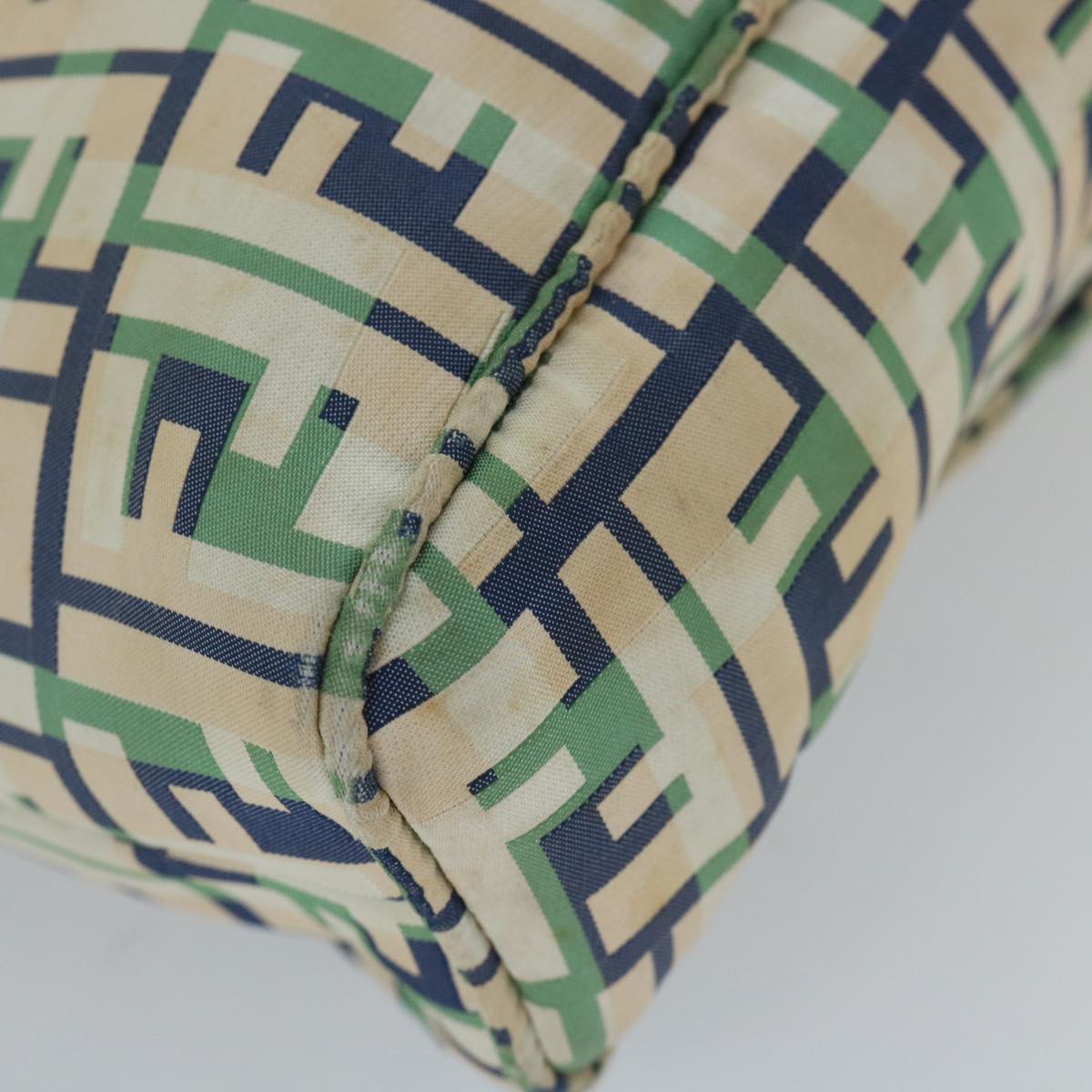 FENDI Zucca Canvas Tote Bag Green bs9259
