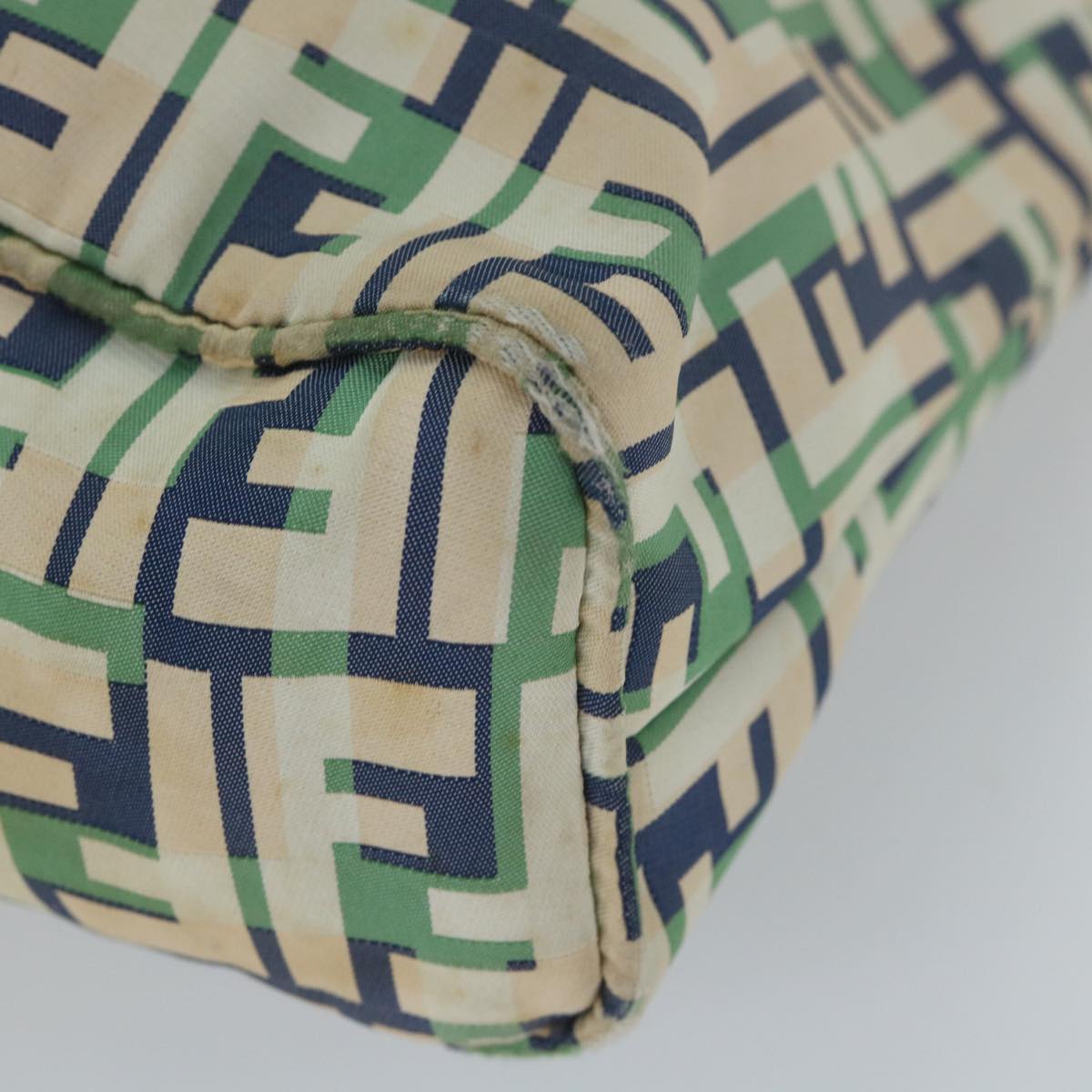 FENDI Zucca Canvas Tote Bag Green bs9259