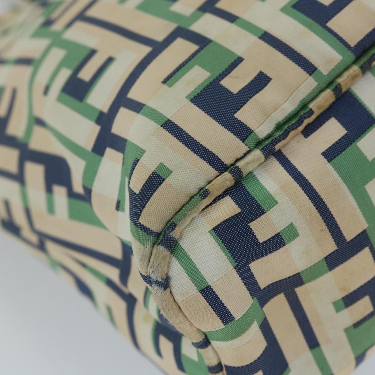 FENDI Zucca Canvas Tote Bag Green bs9259