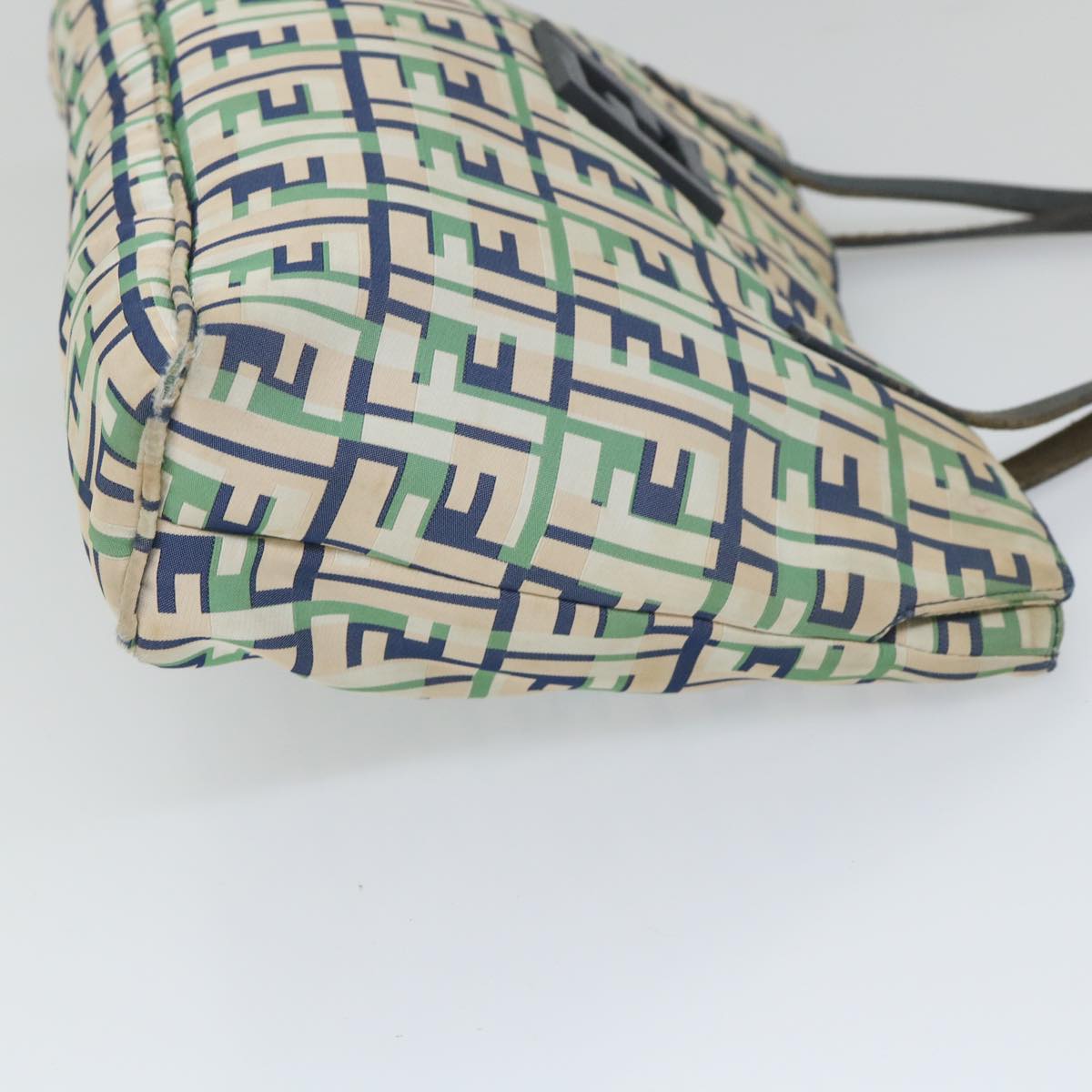 FENDI Zucca Canvas Tote Bag Green bs9259