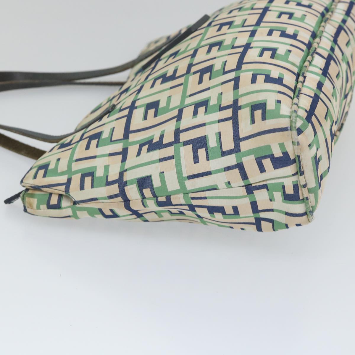 FENDI Zucca Canvas Tote Bag Green bs9259