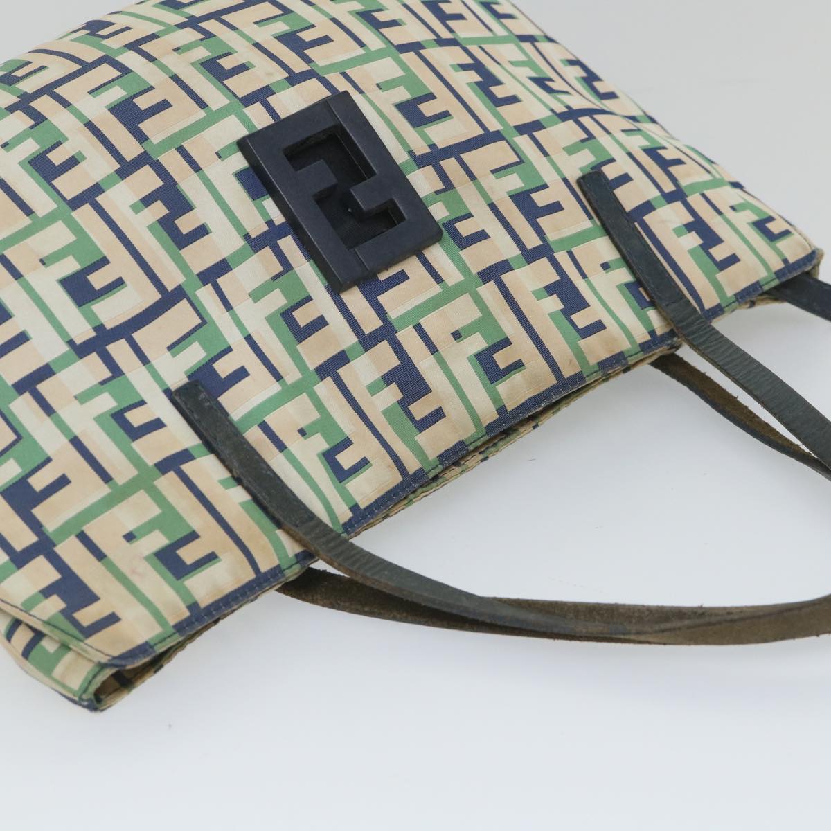 FENDI Zucca Canvas Tote Bag Green bs9259