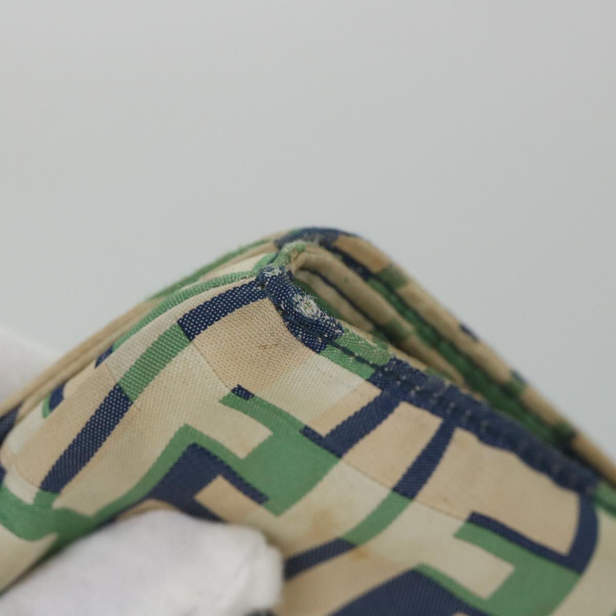 FENDI Zucca Canvas Tote Bag Green bs9259