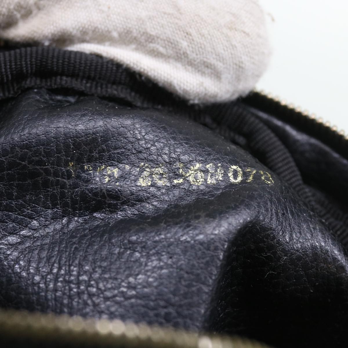 FENDI Zucca Canvas Pouch Black Brown bs9279