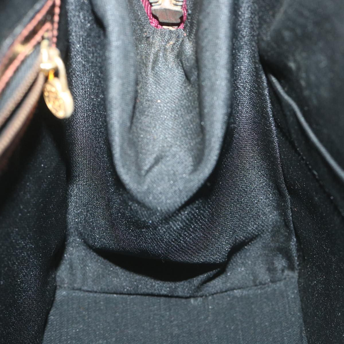 FENDI Hand Bag Leather 2way Brown bs9432