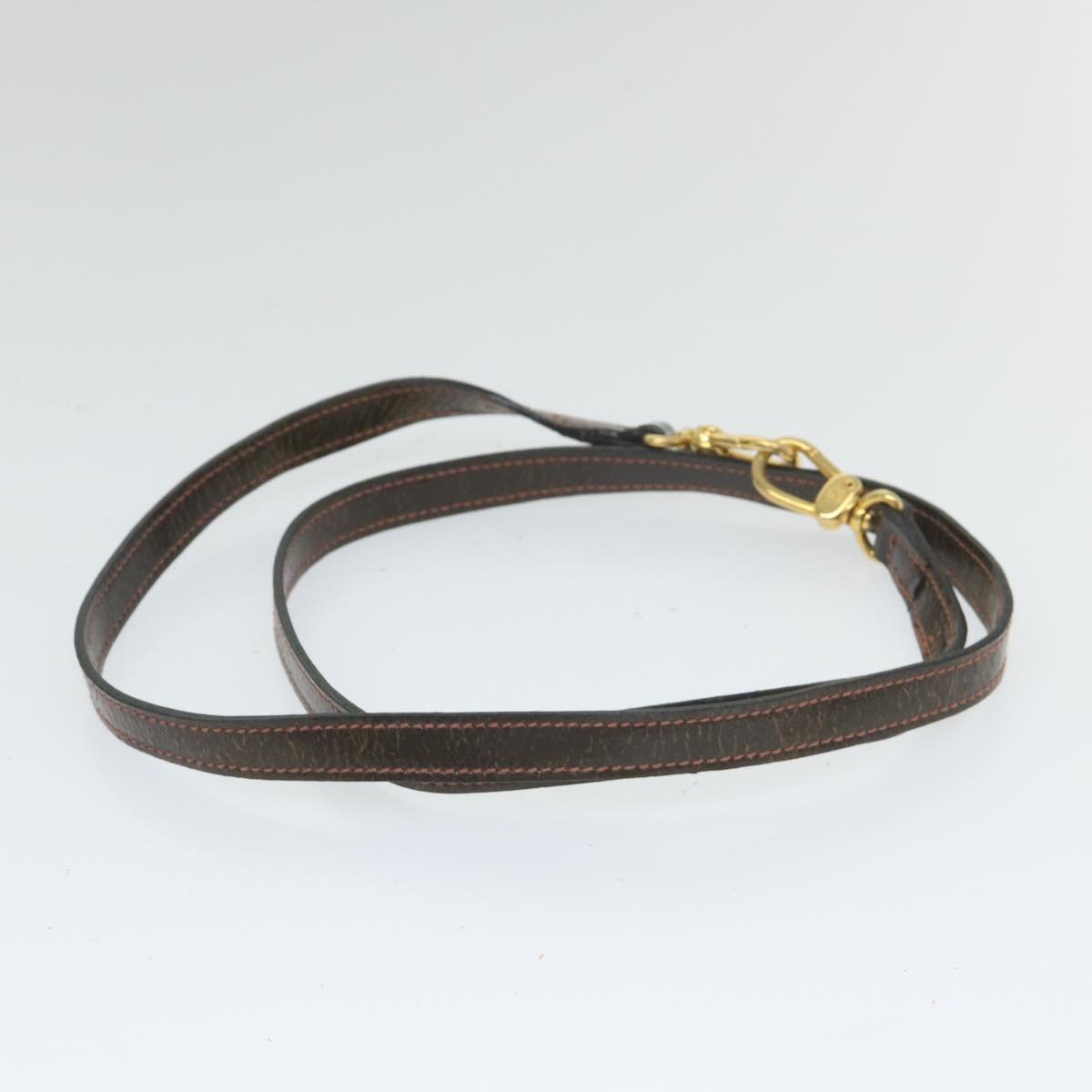 FENDI Hand Bag Leather 2way Brown bs9432