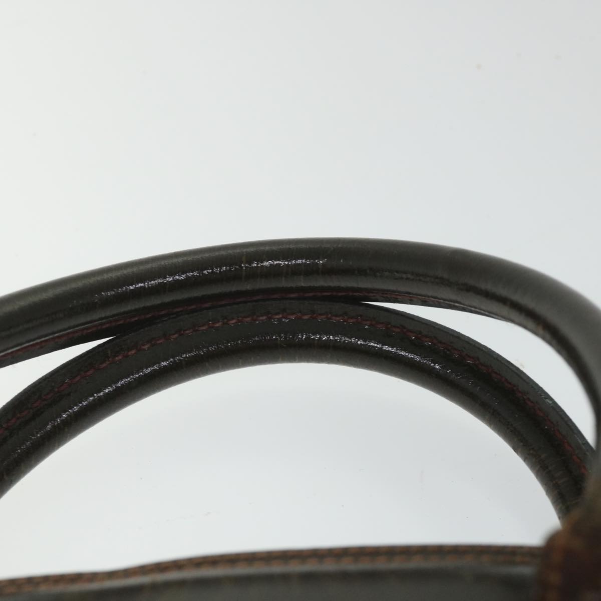 FENDI Hand Bag Leather 2way Brown bs9432