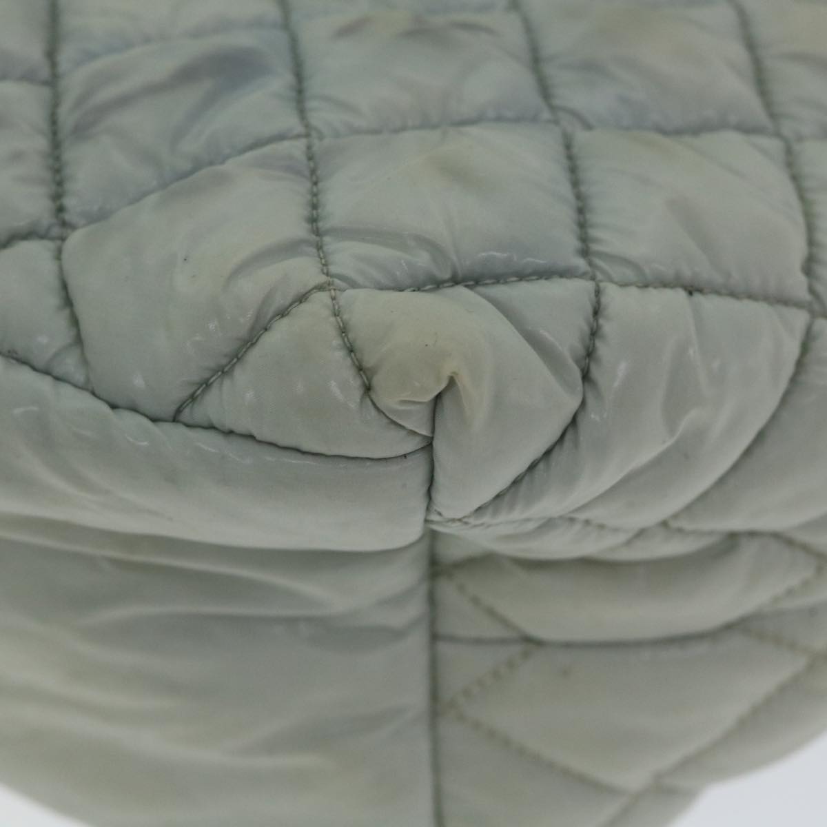 CHANEL Cococoon Hand Bag Nylon Gray CC bs9551