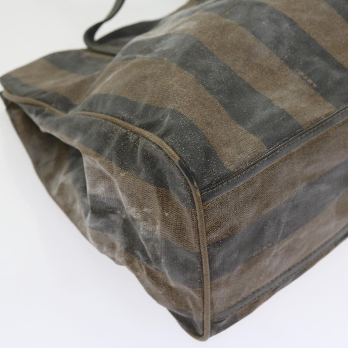 FENDI Pecan Canvas Shoulder Pouch Hand Bag Coated Canvas 4Set Brown bs9654