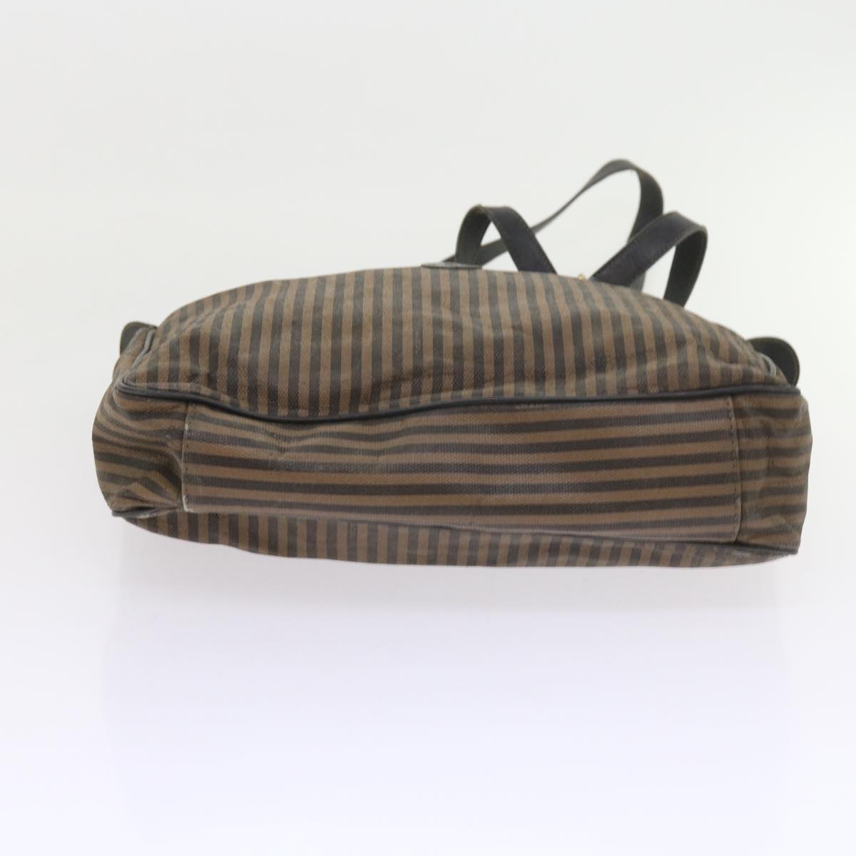 FENDI Pecan Canvas Shoulder Pouch Hand Bag Coated Canvas 4Set Brown bs9654