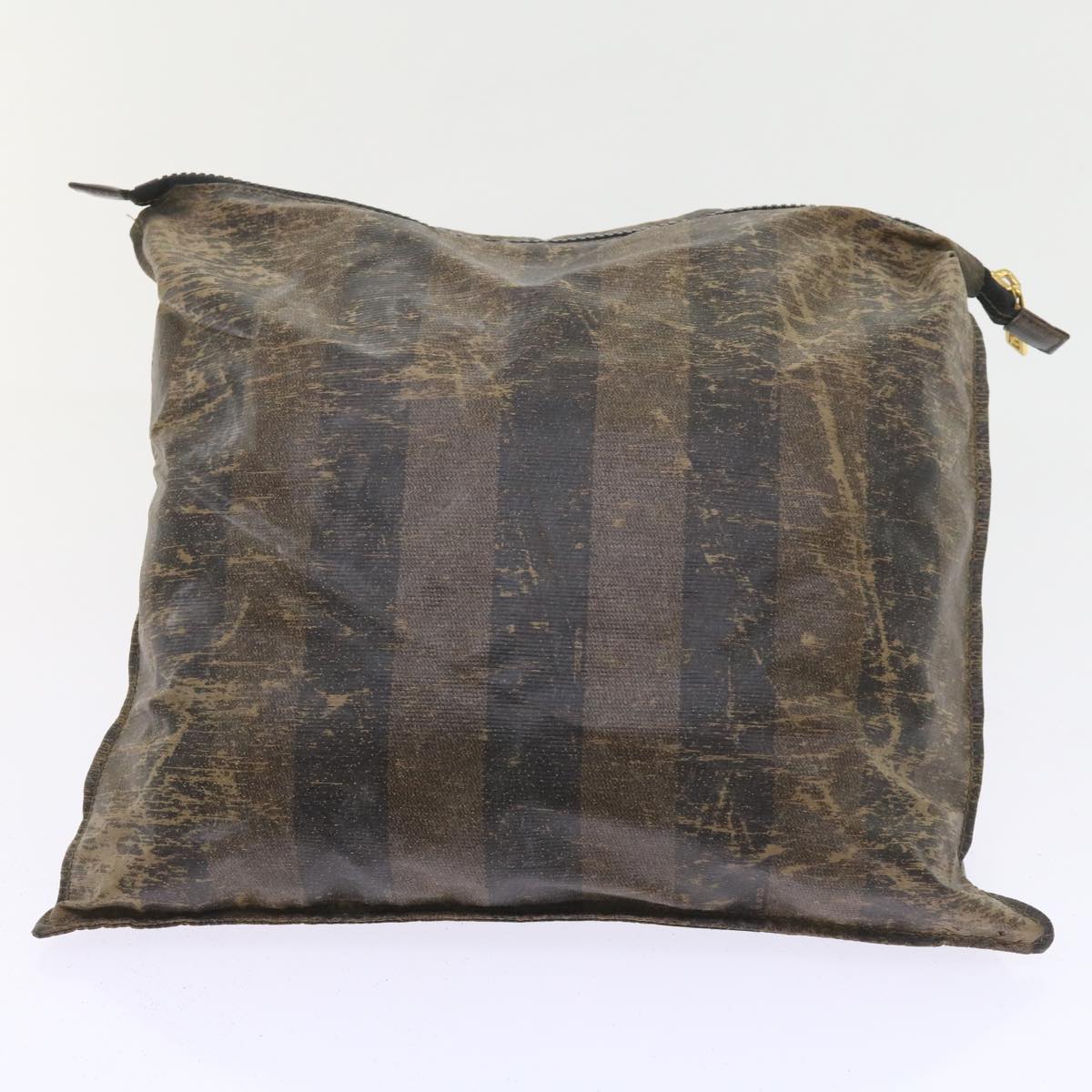 FENDI Pecan Canvas Shoulder Pouch Hand Bag Coated Canvas 4Set Brown bs9654