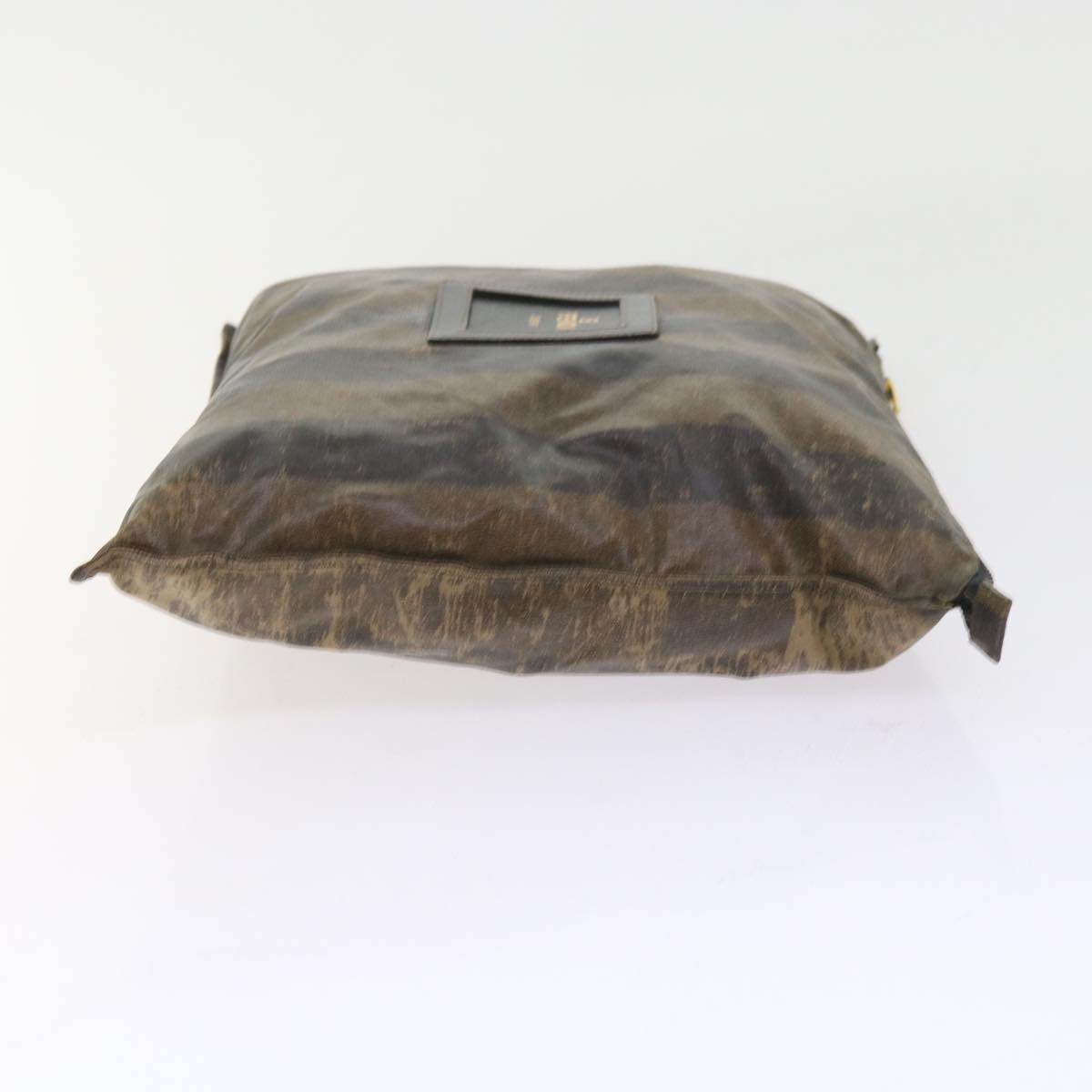 FENDI Pecan Canvas Shoulder Pouch Hand Bag Coated Canvas 4Set Brown bs9654