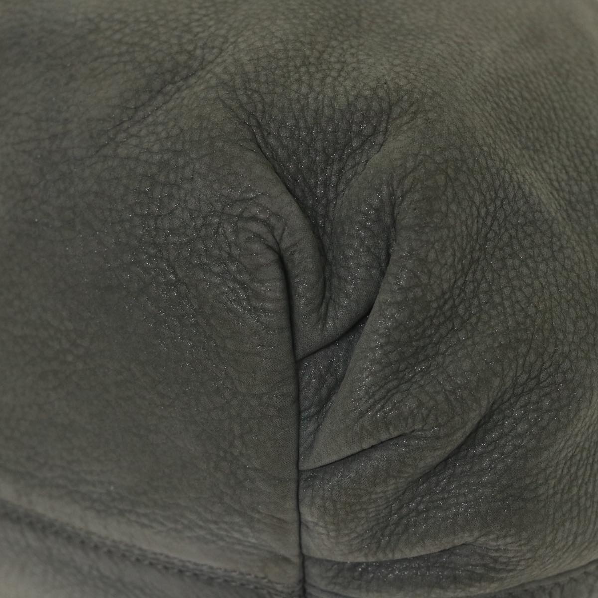 FENDI Tote Bag Leather Gray bs9668
