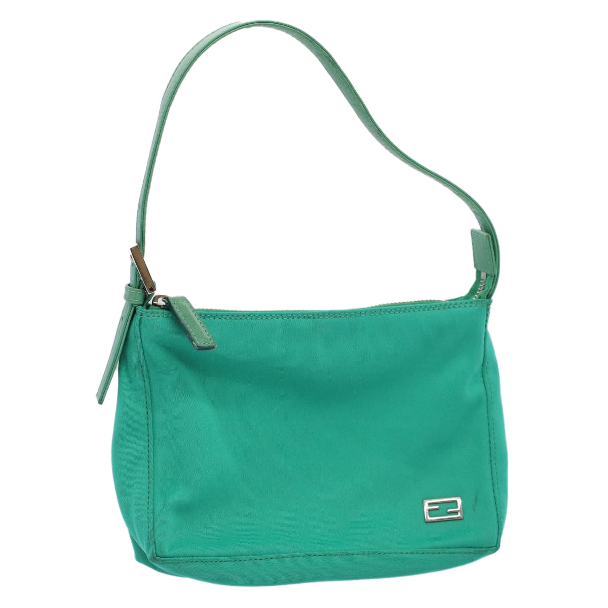 FENDI Shoulder Bag Nylon Green Emerald bs9719