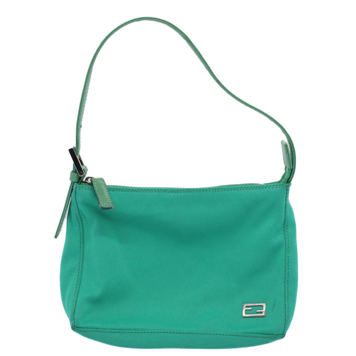FENDI Shoulder Bag Nylon Green Emerald bs9719