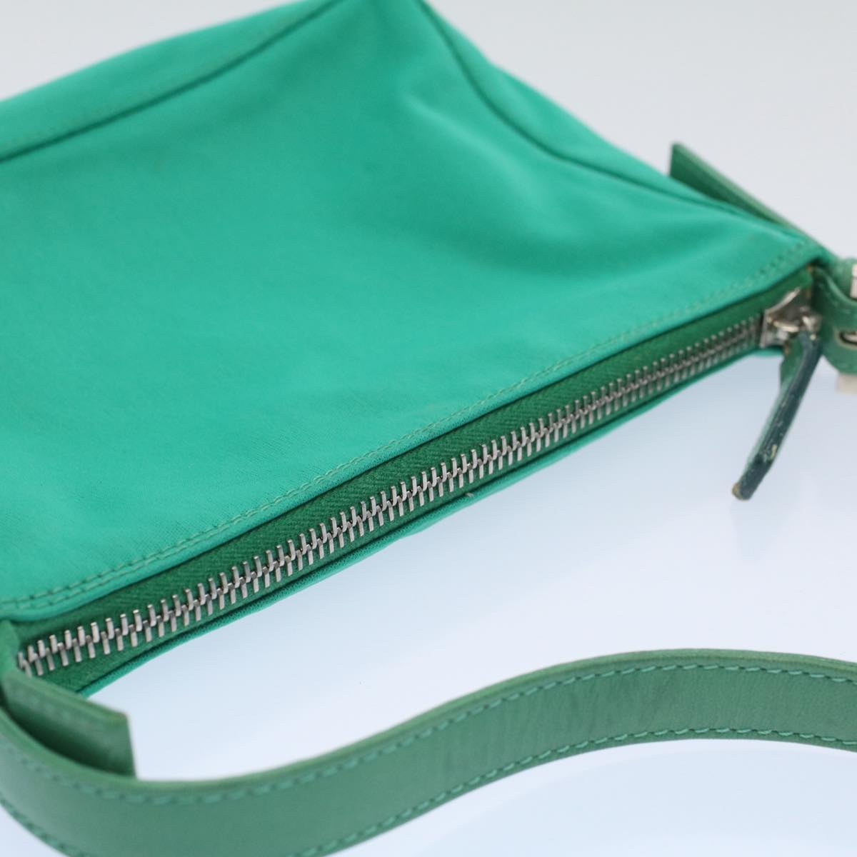 FENDI Shoulder Bag Nylon Green Emerald bs9719