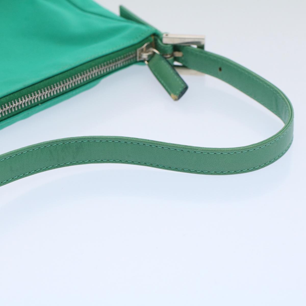 FENDI Shoulder Bag Nylon Green Emerald bs9719