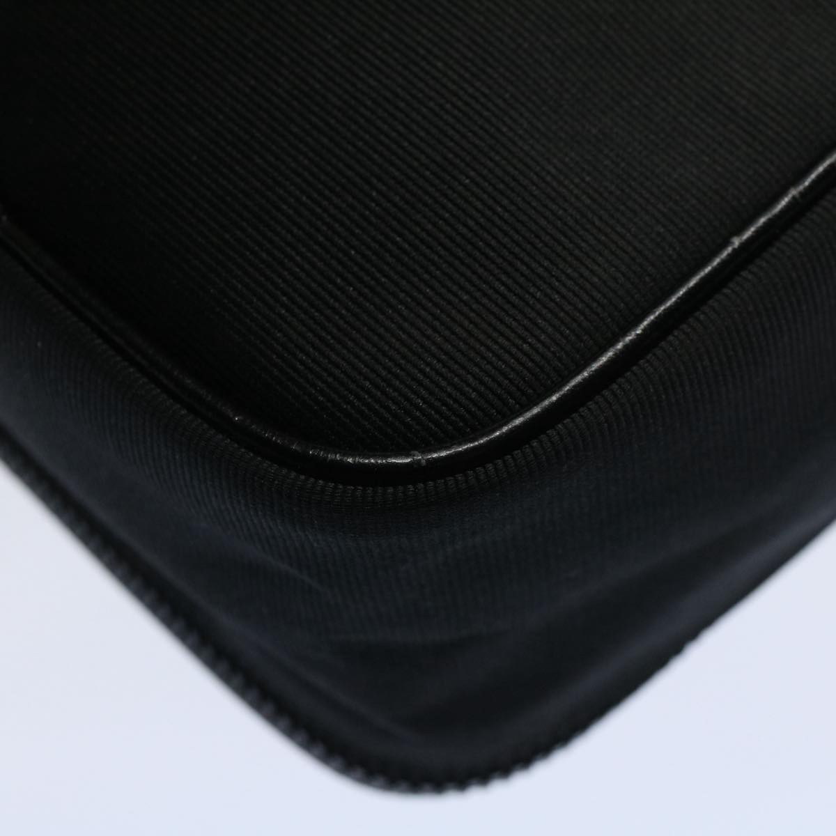 FENDI Hand Pouch Nylon Black Brown bs9727