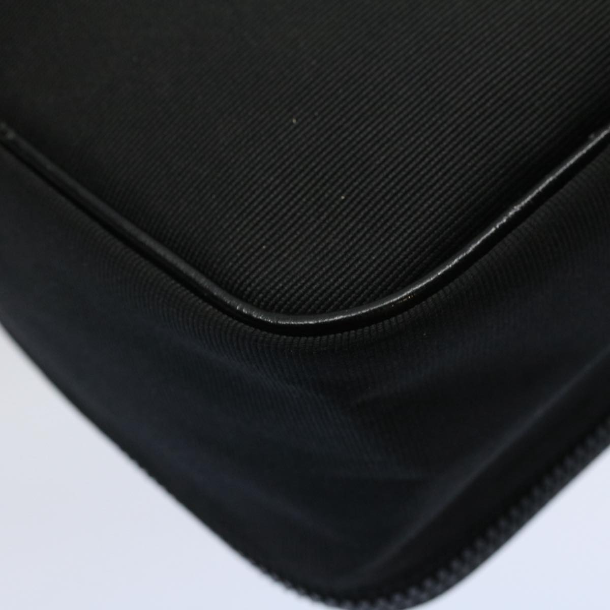 FENDI Hand Pouch Nylon Black Brown bs9727