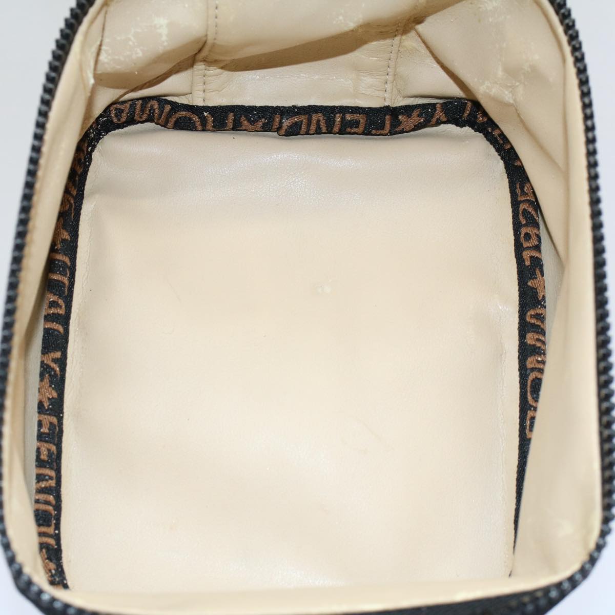FENDI Hand Pouch Nylon Black Brown bs9727