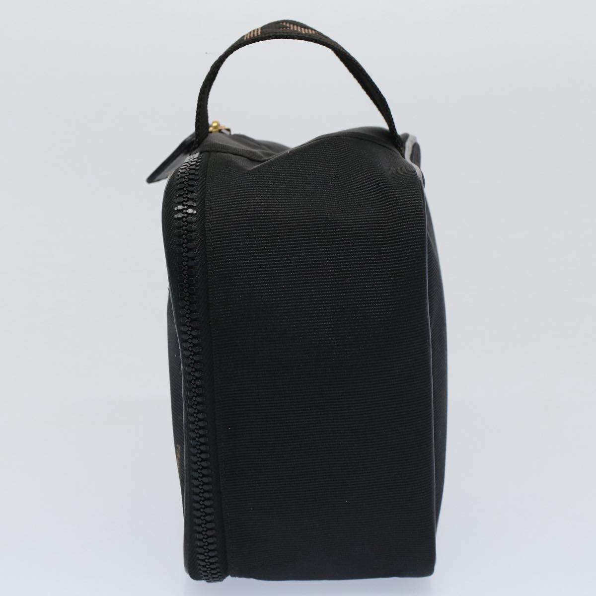 FENDI Hand Pouch Nylon Black Brown bs9727