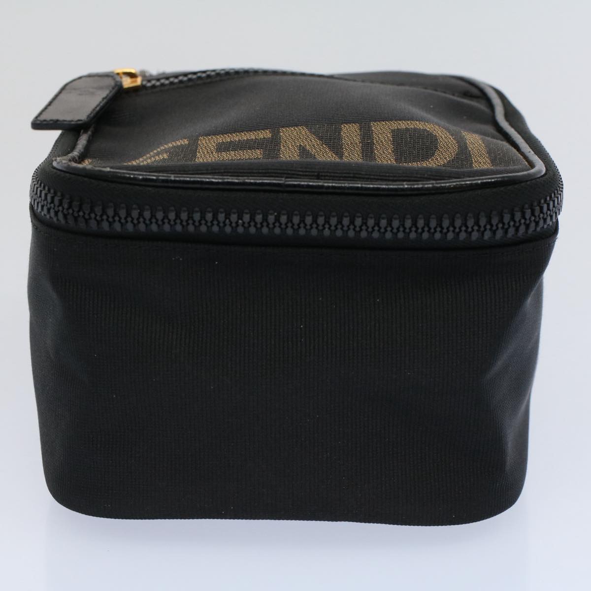 FENDI Hand Pouch Nylon Black Brown bs9727