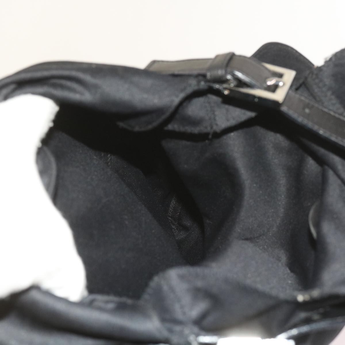 FENDI Shoulder Bag Nylon Black bs9744