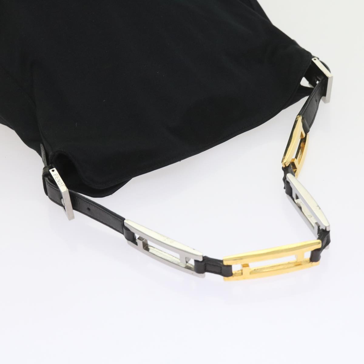 FENDI Shoulder Bag Nylon Black bs9744