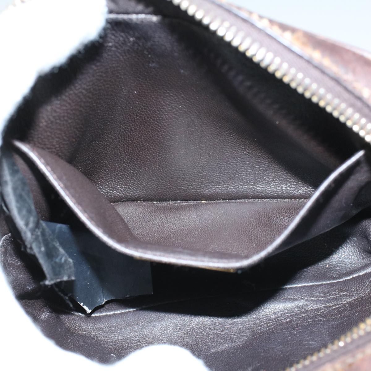 FENDI Shoulder Pouch Harako leather Brown bs9762
