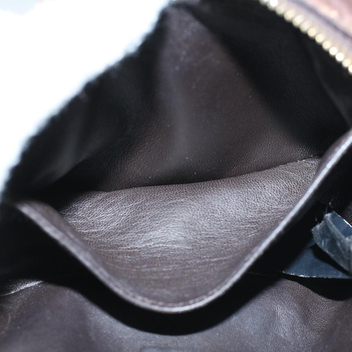 FENDI Shoulder Pouch Harako leather Brown bs9762