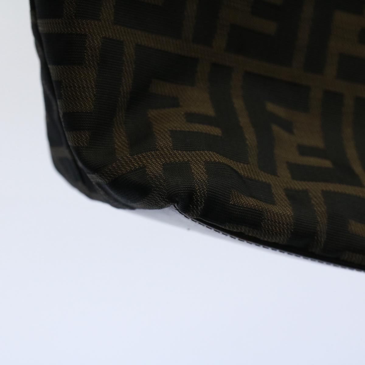 FENDI Zucca Canvas Tote Bag Black Brown bs9796