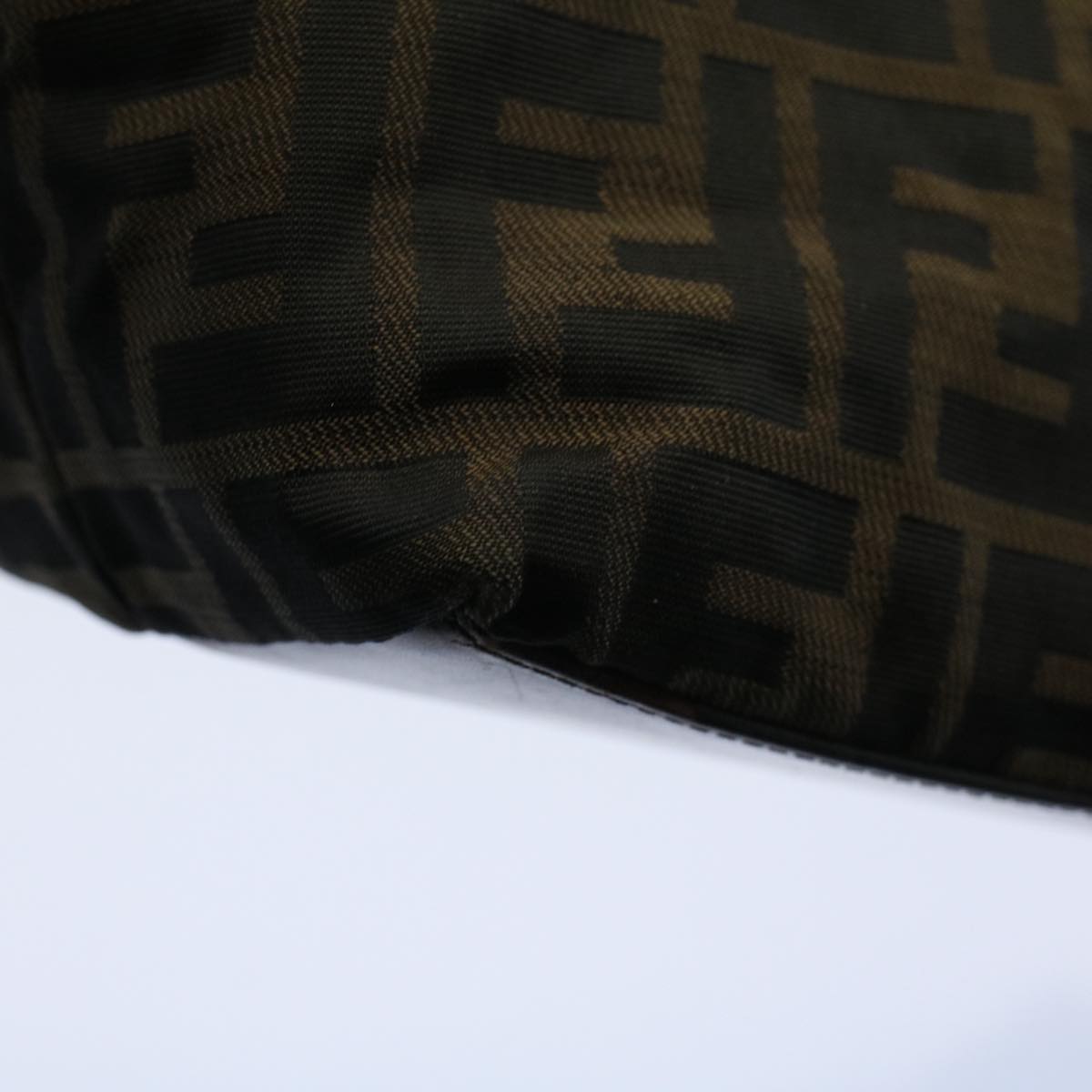 FENDI Zucca Canvas Tote Bag Black Brown bs9796