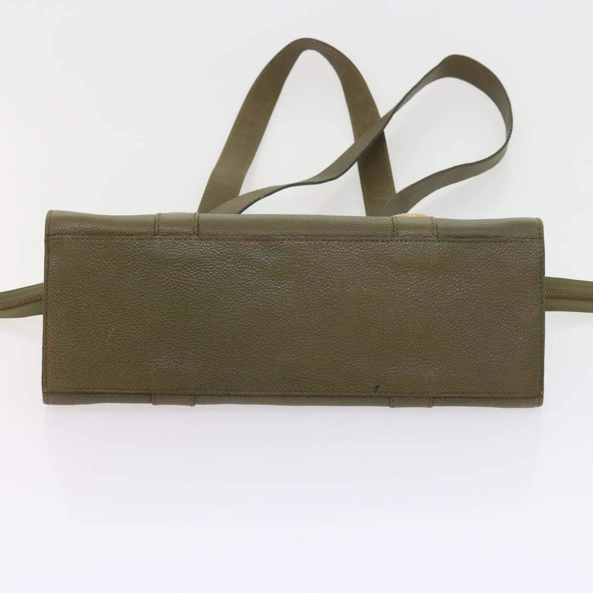FENDI Shoulder Bag Leather Khaki bs9818