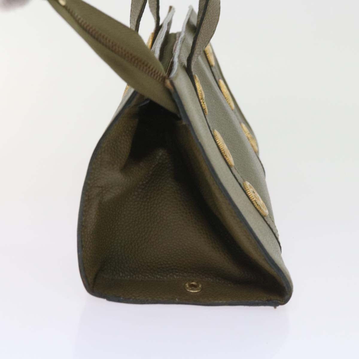 FENDI Shoulder Bag Leather Khaki bs9818