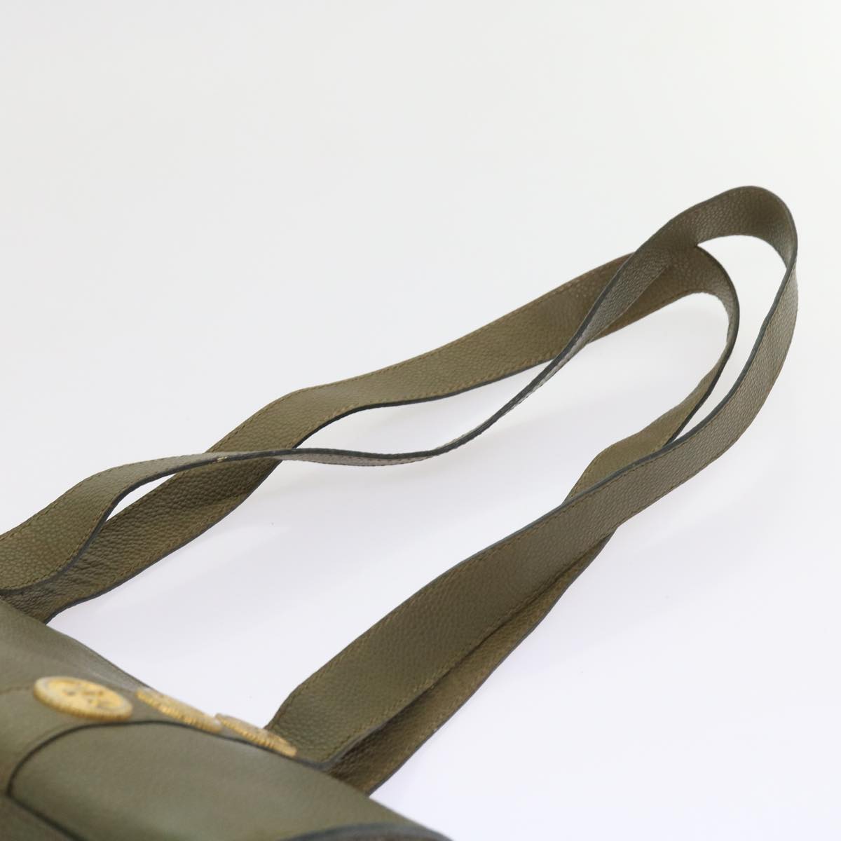FENDI Shoulder Bag Leather Khaki bs9818