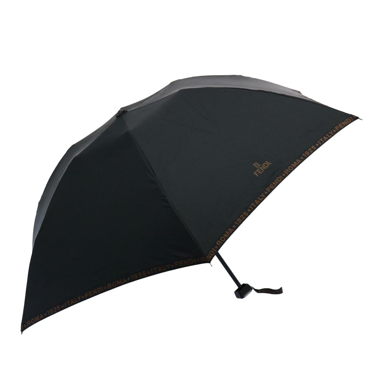 FENDI Folding Umbrella Nylon Black bs9904