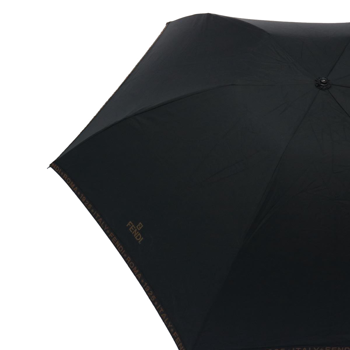 FENDI Folding Umbrella Nylon Black bs9904