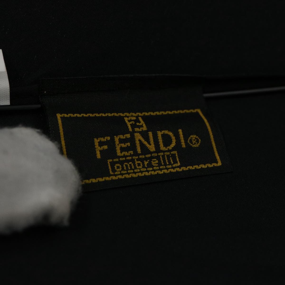 FENDI Folding Umbrella Nylon Black bs9904