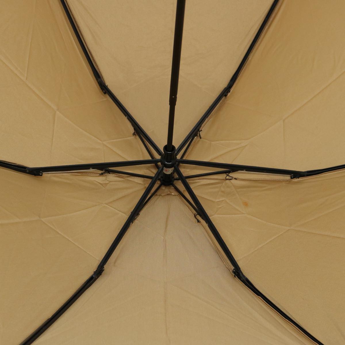 FENDI Zucchino Canvas folding Umbrella Nylon Gold Beige bs9905
