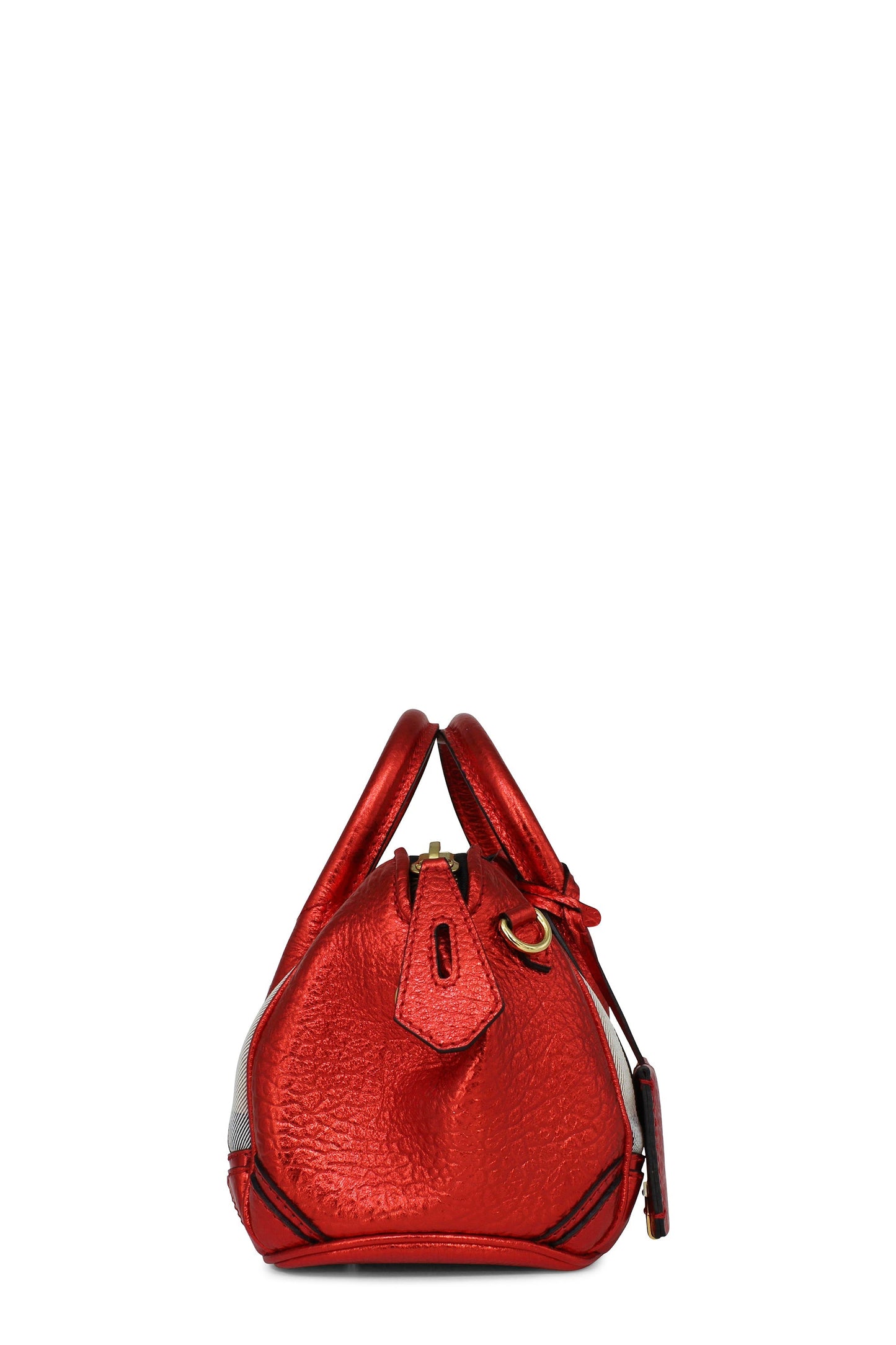 Blaze House Check Satchel Red