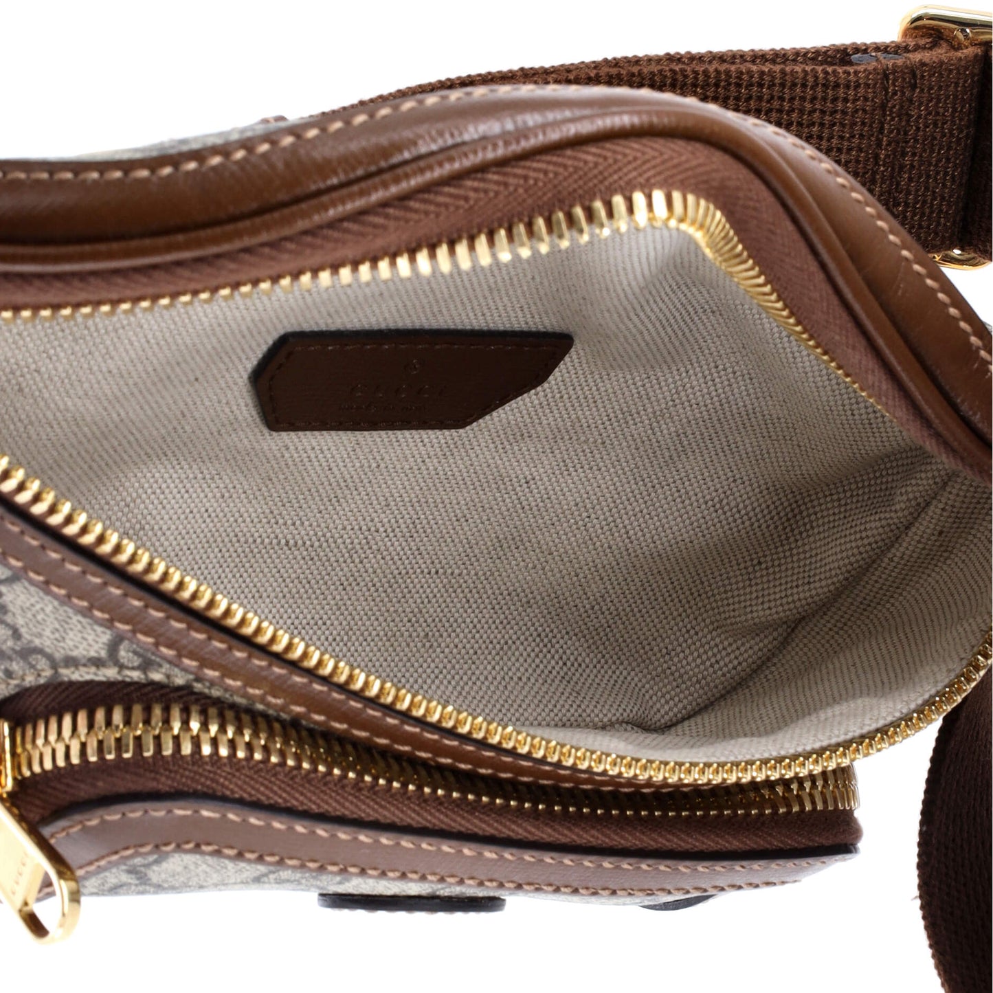 Interlocking G Patch Belt Bag GG Coated Canvas