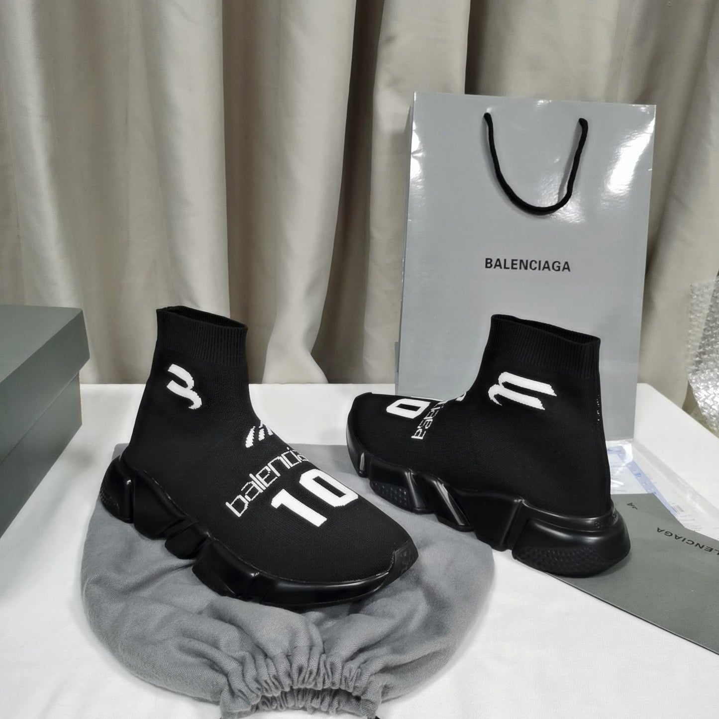 GLM - Bla Speed Recycled Knit Sneakers Black