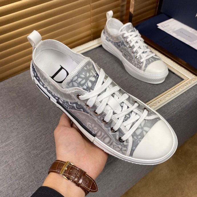 GLM - DIR B23 White and Black LOW-TOP SNEAKER