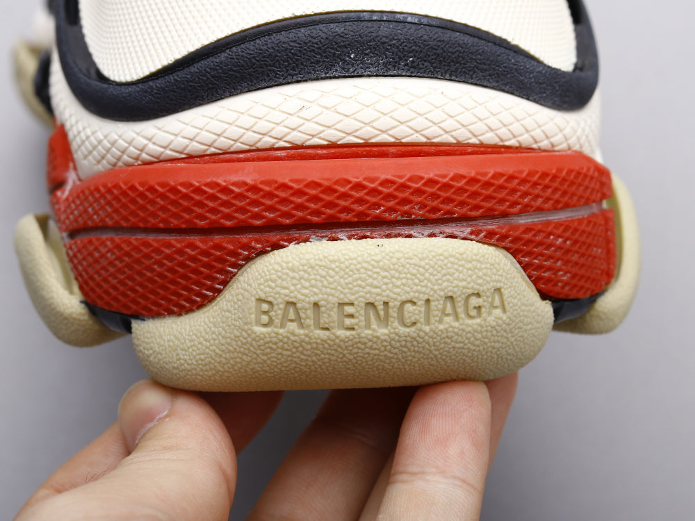 GLM - Bla Triple S Black and Red Sneaker